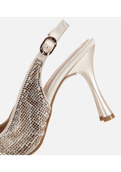 Hotiç Kadın Gold Taş Detaylı Arkası Açık Stiletto 01ayh320900a540 01ayh320900a540 Gold
