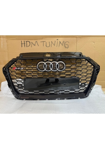 Audi A3 Rs3 Ön Panjur Pianoblack 8v Makyajlı Kasa 2016 -2020 Arası Uyumlu
