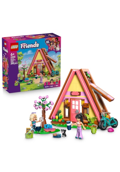 LEGO® Friends Doğa Kampı Kulübesi 42682 - 6 Yaş ve Üzeri Çocuklar için 2 Mini Bebek İçeren Yaratıcı Oyuncak Yapım Seti (295 Parça)