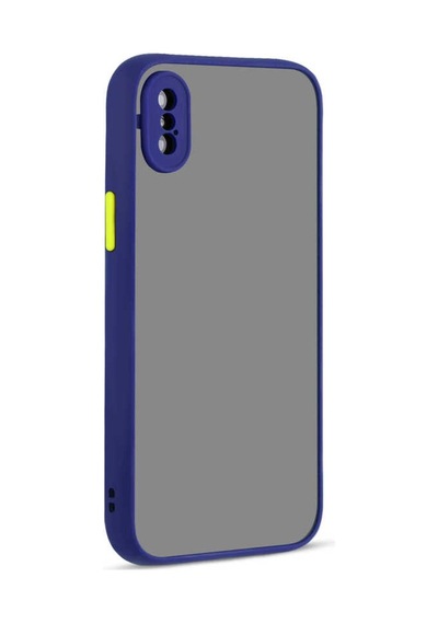 Apple Uyumlu iPhone XS 5.8 Kılıf Zore Hux Düğme Ve Kapak Zıt Renk Kılıf