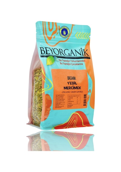 Beyorganik Organik Yeşil Mercimek 500 G