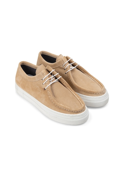 Deery Hakiki Süet Bej Kadın Sneaker - Z1682zbejc02 Bej