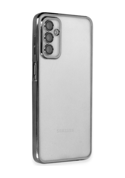 Samsung Galaxy M23 Uyumlu Kılıf Lensli Silikon - Siyah