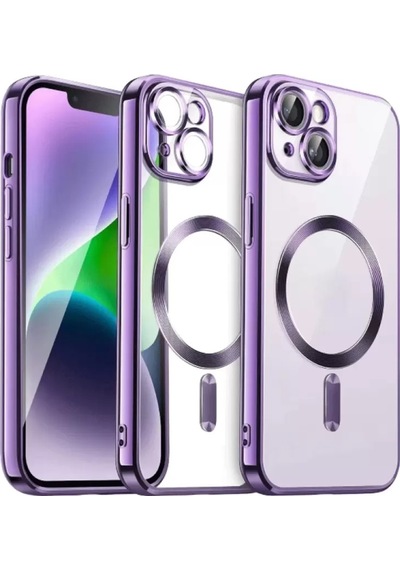 Newface Apple İphone 13 Kılıf Kross Magneticsafe Kapak - Mor