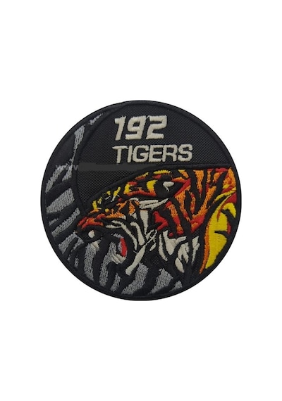 192 Tigers Filo Nakış Işleme Arma Patch Peç Yama 9 CM Çok Renkli
