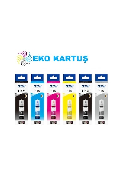 Epson 115 Ecotank Serisi 6'lı Mürekkep Seti