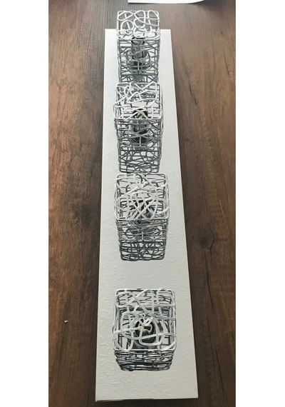 Trio Modern Krom Aynalı 4 Lü Avize Işık Aydınlatma