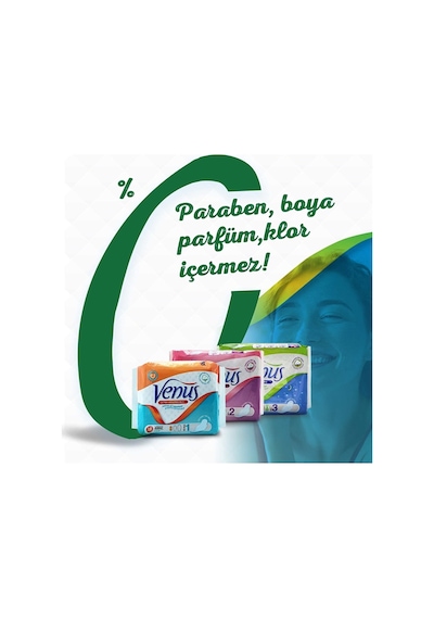Venüs Hijyenik Ped Normal 30 Adet (3 Paket)