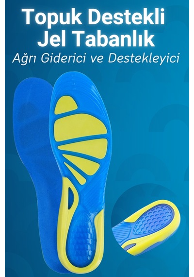Dopar Silikon Jel Tabanlık Topuk Dikeni Ortopedik Ayak Ağrısı Giderici Şok Emici İç Taban