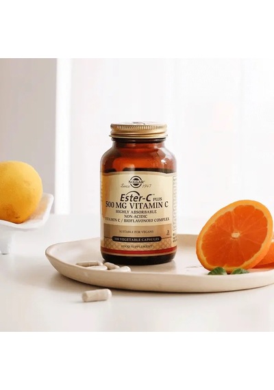 Solgar Ester-C 500 MG Takviye Edici Gıda 100 Kapsül 3 Adet