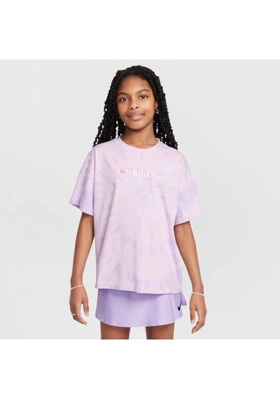 Nike Sportswear Tee Adapt Tween Mor Pamuklu Kız Çocuk Tişört