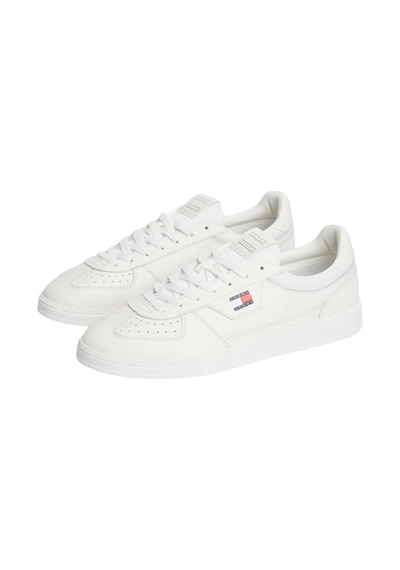 Tommy Hilfiger Erkek Marka Logolu Günlük Kullanıma Uygun Ekru Sneaker Em0em01762 Ybl