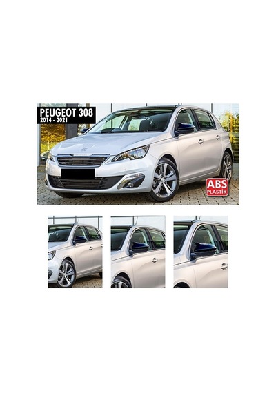 Peugeot 308 Yarasa Ayna Kapak Parlak Siyah Abs Plastik