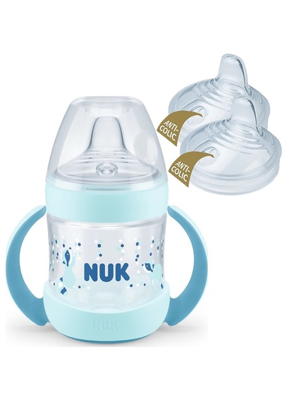 Nuk Nature Sense Isı Göstergeli Pp Alıştırma Bardağı 150 Ml - 2 Adet Yedek Başlık Mavi