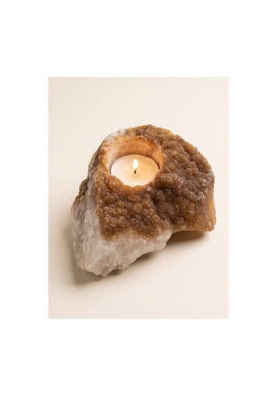 Sitrin Doğal Taş Tealight Mumluk Diğer