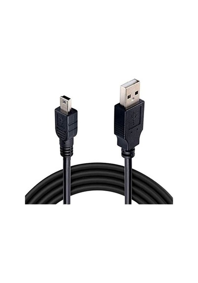 4575 Mini Usb To Usb Data Şarj Kablosu, Siyah