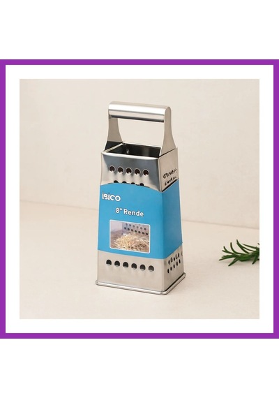 Bezos 8 İnç Çelik Metal Saplı Rende Bty Çok Renkli