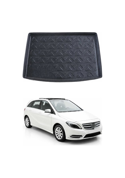 Mercedes B Serisi W246 2012+ Uyumlu Araca Özel Kauçuk Tpe Bagaj Havuzu Siyah