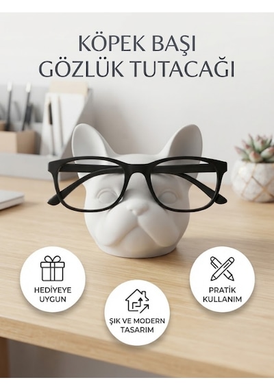 Köpek Tasarımlı Gözlük Tutucu Ve Çok Amaçlı Organizer