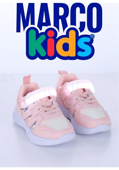 Marcokids Marco Kids Kız Çocuk Işıklı Spor Ayakkabı Pembe 26y905