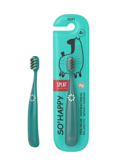 Splat Junior So Happy 4+ Yaş Çocuk Diş Fırçası Soft Yeşil