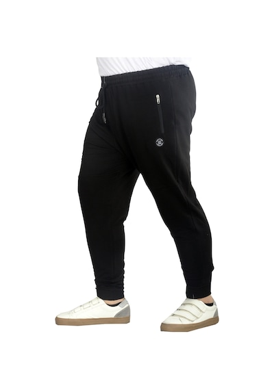 Mode Xl Büyük Beden Eşofman Altı Darpaça Zippered 22501 Siyah 001