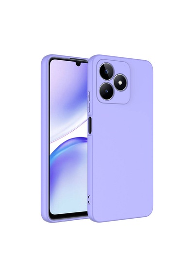 Forzacase Realme C53 İle Uyumlu Liquid Serisi İçi Kadife Lansman Silikon Kılıf Lila