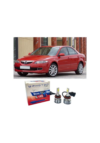 Mazda 6 Kısa Far Ampulü H11 Duo Yeni Seri Beyaz 2002-2008
