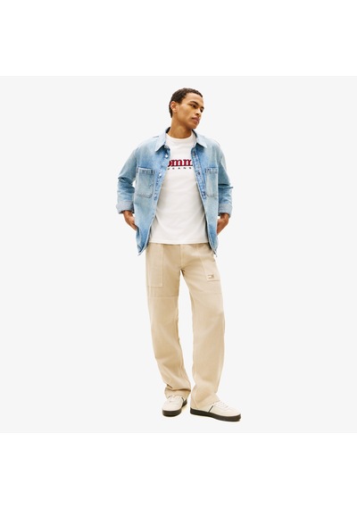 Tommy Hilfiger Jaimie Fabric Blocking Pant Erkek Bej Pantolon Dm0dm23105 Bej