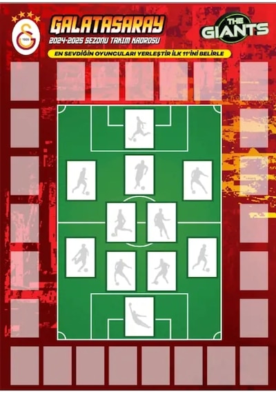 Mythos Cards Galatasaray The Giants 2024/25 Sezonu Dev Poster ve Çıkartma Seti
