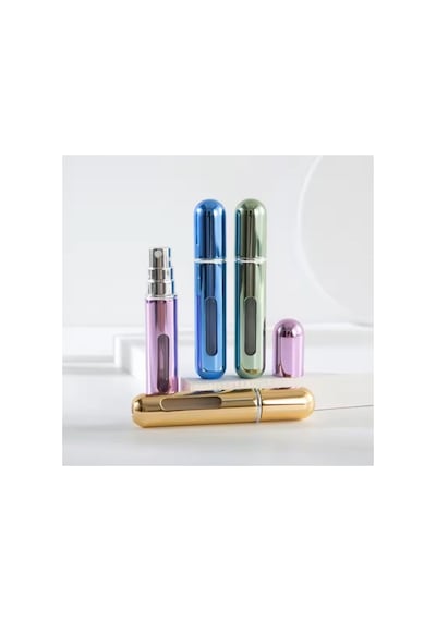 Tr Mukko Home X2 Adet Parfüm Şişesi Çanta Içi Mini Doldurulabilir Seyahat Cep Yedek Parfüm Şişesi 5 Ml