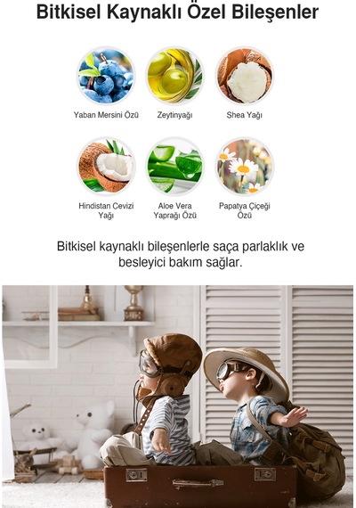 Çocuklara Özel, Hindistan Cevizi Yağı İçerikli, Güçlü Saç Şekillendirici Dashu Kids Coconut Hard Wax