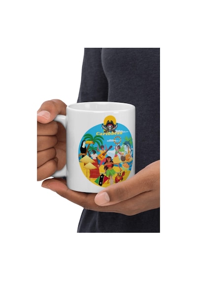 Karayipler Kupa Bardak 2 Adet Seyahat Hatıra Caribbean Mug