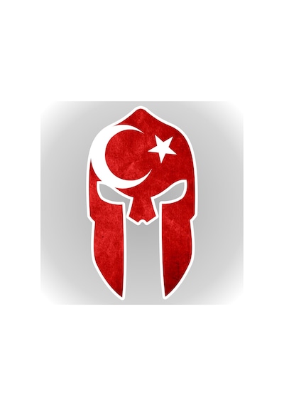 Ay Yıldız Türk Bayrağı Miğfer Sticker (488831030)