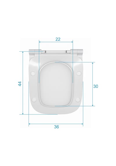 Ideal Standard İ.life B Klozet Kapağı-white-thin-yavaş Kapanan T500301 Beyaz
