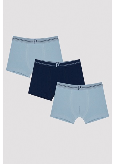 Penti Erkek Çocuk Mavi Tonlu 3lü Boxer