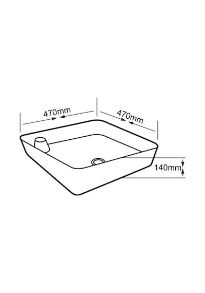 Eva Banyo Lena E-4620 Tezgah Üstü Porselen Lavabo