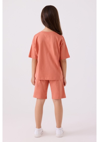 U.S. Polo Assn. U.s. Polo Assn Kız Çocuk Turuncu Bermuda Takım 5274-43854 Turuncu