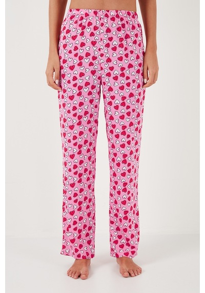 Lela Rahat Kesim Bol Paça Mono Yaka Kısa Kollu Bayan Pijama Takımı 6110290 Toz Pembe Lela Rahat Kesim Bol Paça Mono Yaka Kısa Kollu Bayan Pijama Takımı 6110290 Toz Pembe