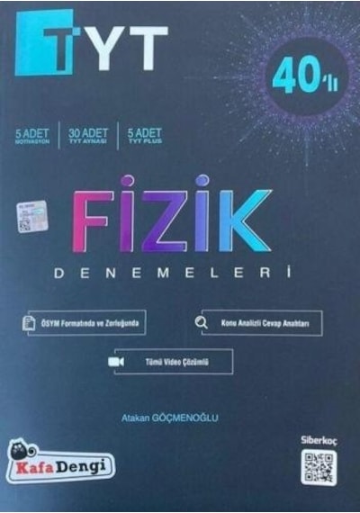 Kafadengi Yayınları Tyt Fizik 40'Lı Deneme