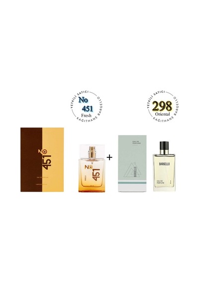 Bargello No:451 + 298 Unisex Parfüm EDP 50 ML Fresh / Oriental Baharat