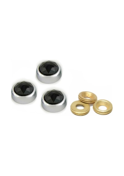 Metal Vida Kapama Zamak 13 Mm Siyah Taşlı 10 Adet Pk001ay00513 Renkli