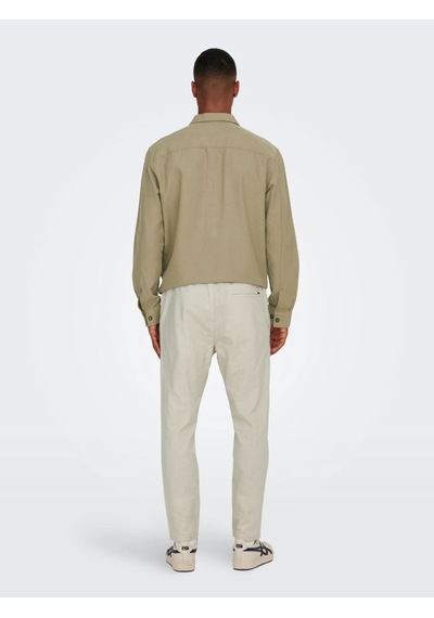 Onslınus Crop 0007 Cot Lın Pnt Noos Erkek Pantolon 22024966 Bej