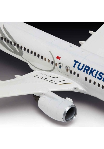 Revell Turkish Airlines Boeing 737-800 Plastik Uçak Maket Kiti 1:144 Ölçek 63 Parça