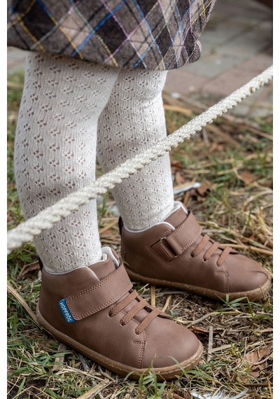 Smart Walker High Top Kahverengi Meşe Barefoot Çocuk Bot-kahverengi Meşe
