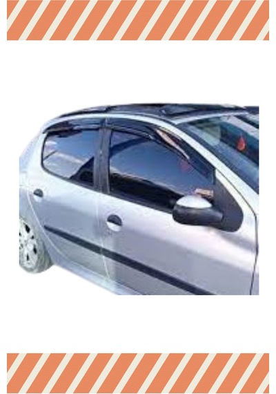 Peugeot 206 Hb Tüm Modellerine Özel 4'lü Mügen Tip Cam Rüzgarlığı