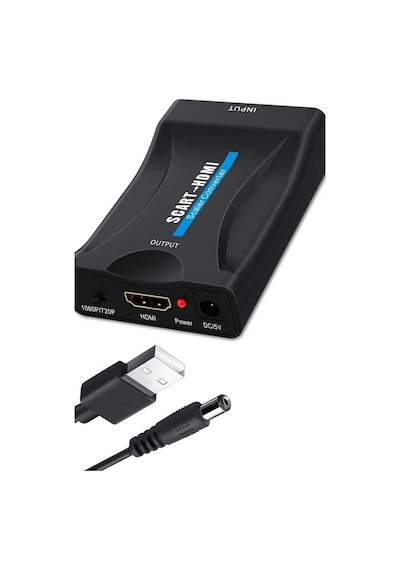 Scart Hdmı Dönüştürücü Scart'tan Hdmı'a Görüntü Çeviren Adaptör Aparat