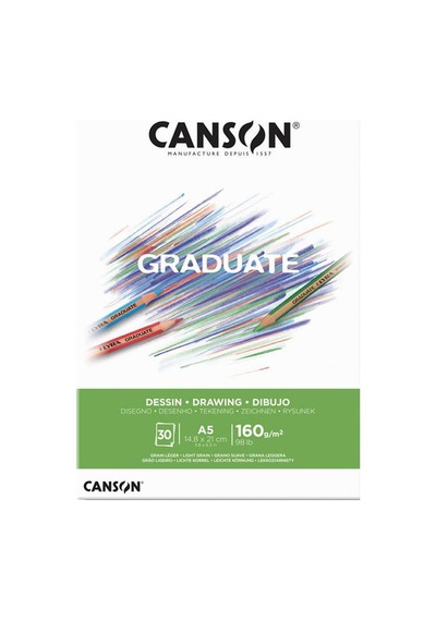 Canson Çizim Bloğu Graduate Dessın Beyaz 30 Syf A5 160 Gr