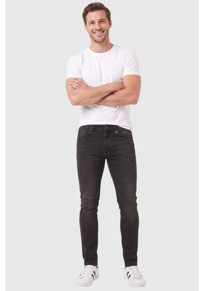 Rizzup Erkek Slim Fit Dar Kesim %98 Pamuk Likralı Taşlanmış Siyah Kot Pantolon Jean 2600026 Rizzup Erkek Slim Fit Dar Kesim %98 Pamuk Likralı Taşlanmış Siyah Kot Pantolon Jean 2600026