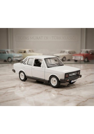 Nostaljik Tofaş Murat 131 Oyuncak Araba Işıklı, Çek-bırak Mekanizmalı Oyuncak Araba